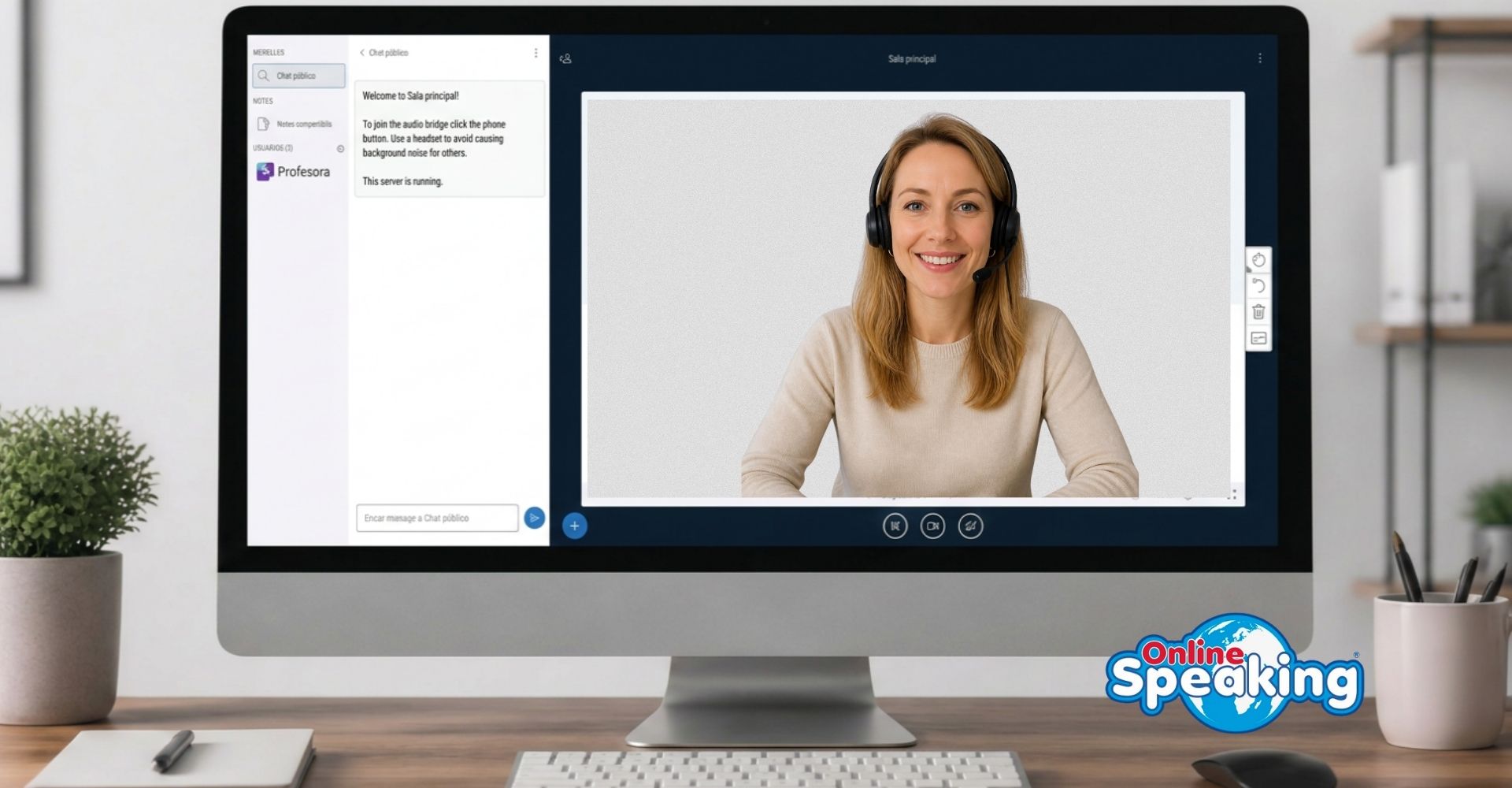 Aulas virtuales propias y tecnología en Online Speaking